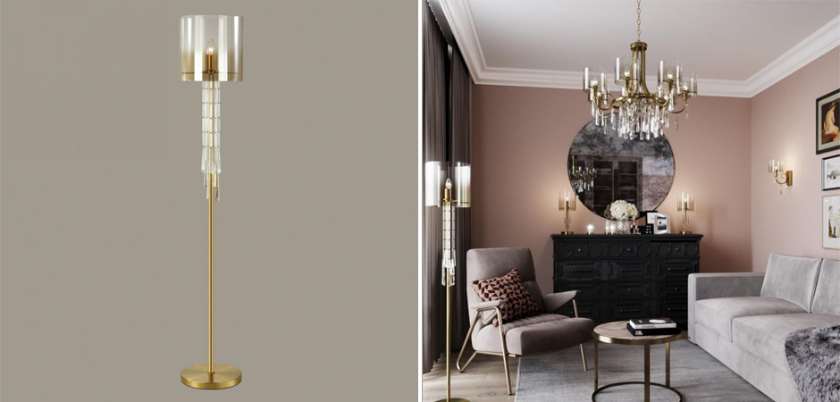 Торшер Glass World Bronze Торшер Glass World Bronze - Loft-Concept в Твери
