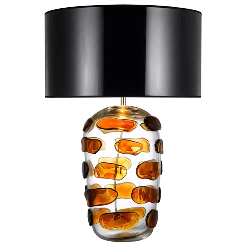 Настольная лампа Amber Spots Table Lamp Янтарный Прозрачное Стекло Черный Настольная лампа Amber Spots Table Lamp Янтарный Прозрачное Стекло Черный в Твери | Loft Concept