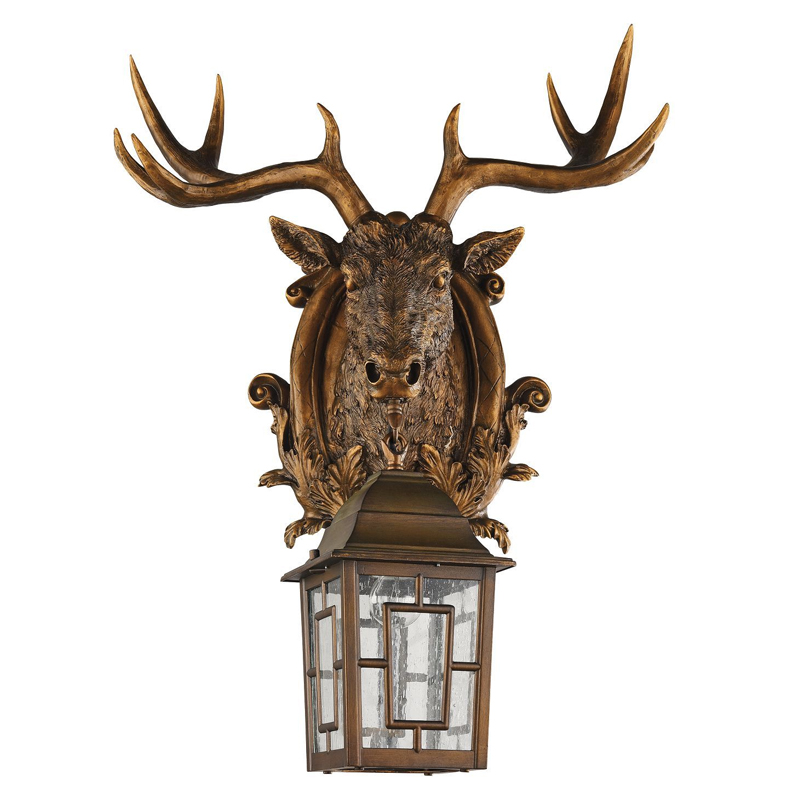 Коричневый уличный светильник с головой лося ANIMAL LANTERN Коричневый Прозрачный Коричневый уличный светильник с головой лося ANIMAL LANTERN Коричневый Прозрачный в Твери | Loft Concept