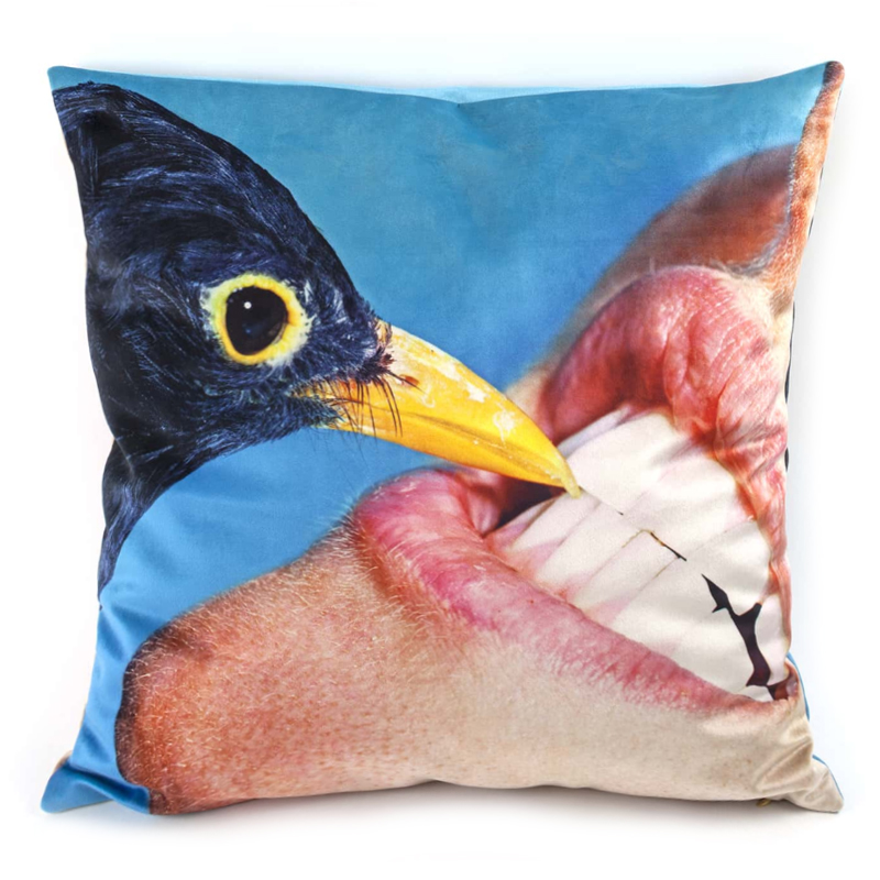Подушка Seletti Cushion Crow Design Toiletpaper Голубой Подушка Seletti Cushion Crow Design Toiletpaper Голубой в Твери | Loft Concept