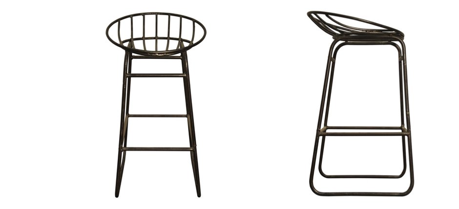 Барный стул Industrial Iron Grille Bar Stool Барный стул Industrial Iron Grille Bar Stool - Loft-Concept в Твери