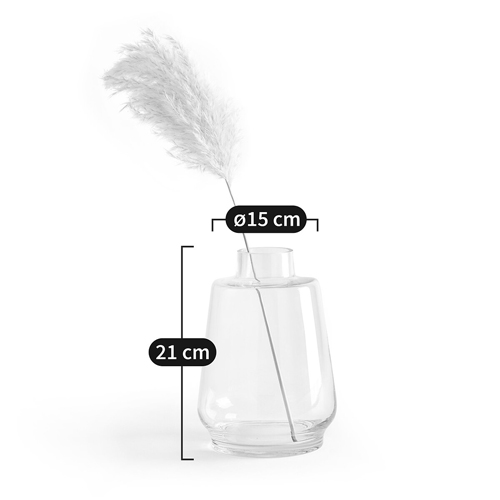 Ваза из цветного стекла  TRANSPARENT FORMS 21 в Твери