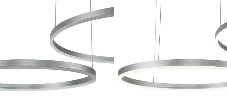 Подвесной светильник Neo Circles Double Silver Подвесной светильник Neo Circles Double Silver - Loft-Concept в Твери