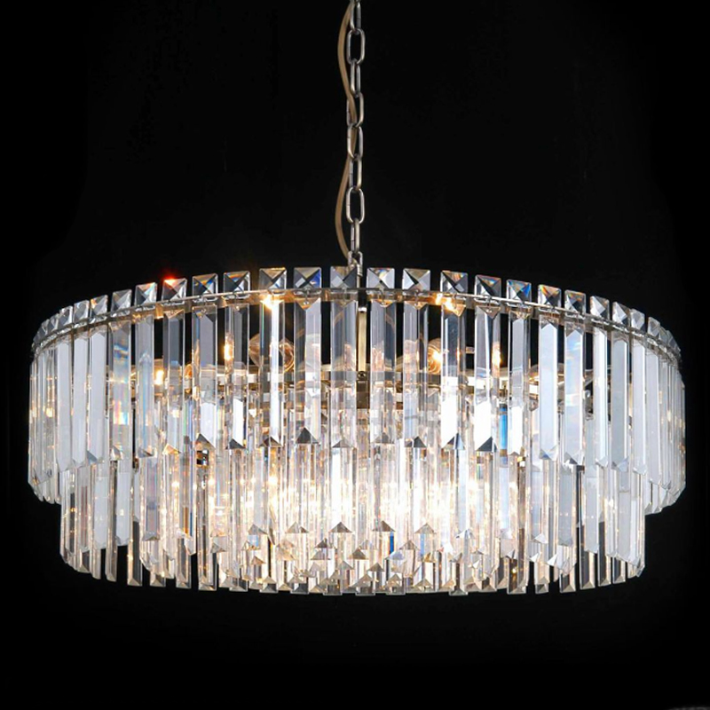 Люстра Odeon Chandelier Прозрачное Стекло диаметр 62 Прозрачный (Transparent) Латунь в Твери | Loft Concept 