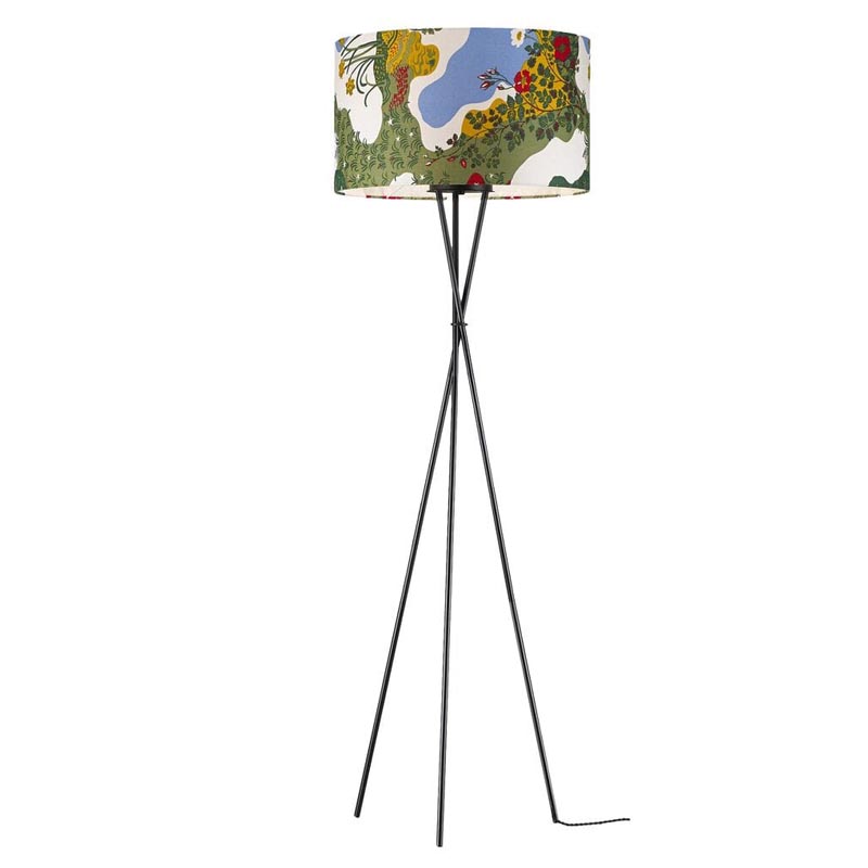 Торшер Colored Lampshade Floor Lamp Мульти Черный Торшер Colored Lampshade Floor Lamp Мульти Черный в Твери | Loft Concept
