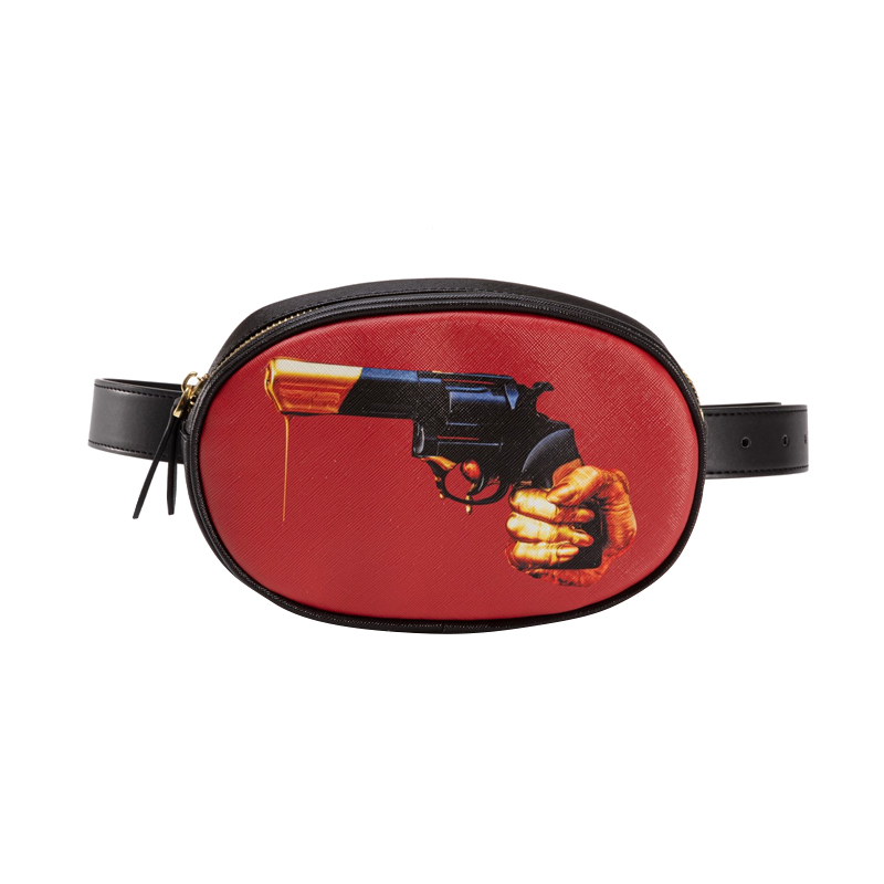 Поясная сумка Seletti Revolver Черный Красный Поясная сумка Seletti Revolver Черный Красный в Твери | Loft Concept