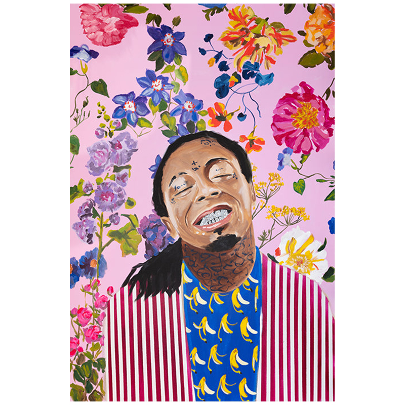 Картина Lil Wayne with Floral Background Мульти Картина Lil Wayne with Floral Background Мульти в Твери | Loft Concept