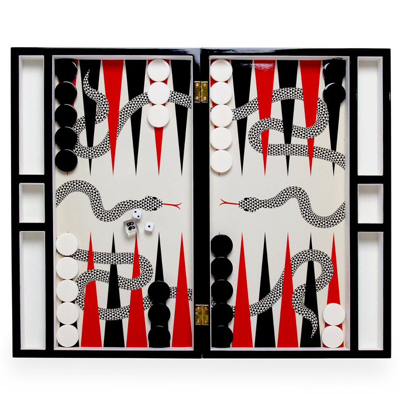 Нарды EDEN BACKGAMMON SET Jonathan Adler Красный Черный ivory ( слоновая кость ) Нарды EDEN BACKGAMMON SET Jonathan Adler Красный Черный ivory ( слоновая кость ) в Твери | Loft Concept