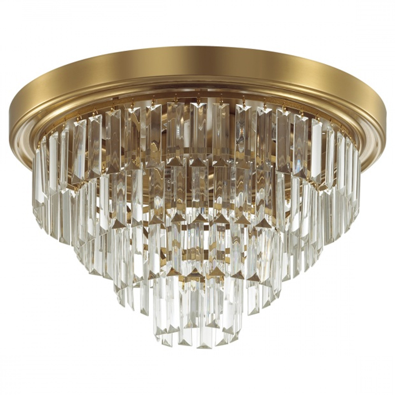 Хрустальная потолочная люстра Crystal Fountain Maxi Латунь Латунь Хрустальная потолочная люстра Crystal Fountain Maxi Латунь Латунь в Твери | Loft Concept