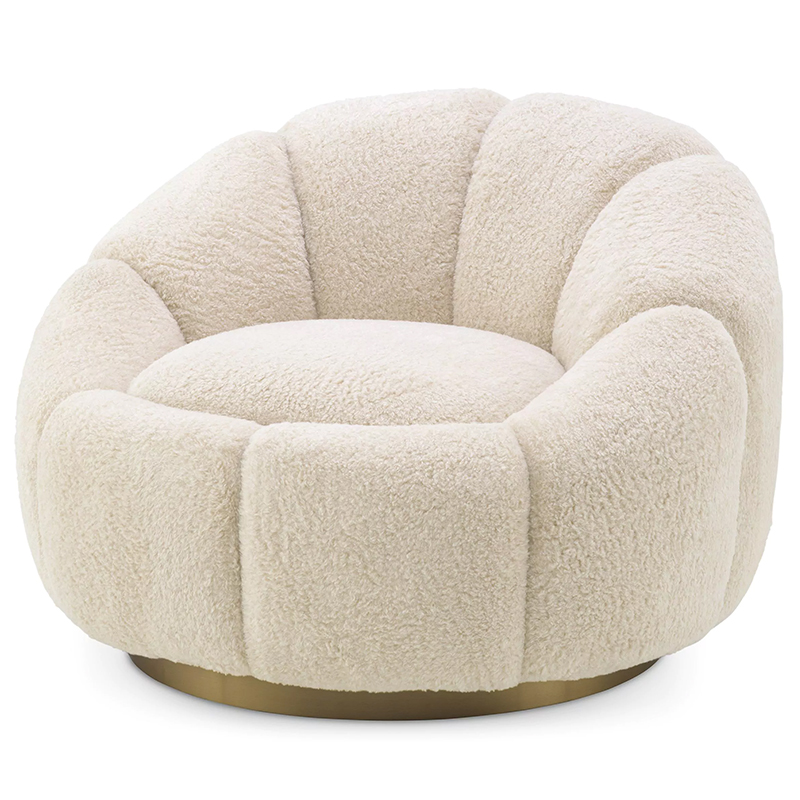 Кресло Eichholtz Swivel Chair Inger Brisbane Cream Кремовый Кресло Eichholtz Swivel Chair Inger Brisbane Cream Кремовый в Твери | Loft Concept