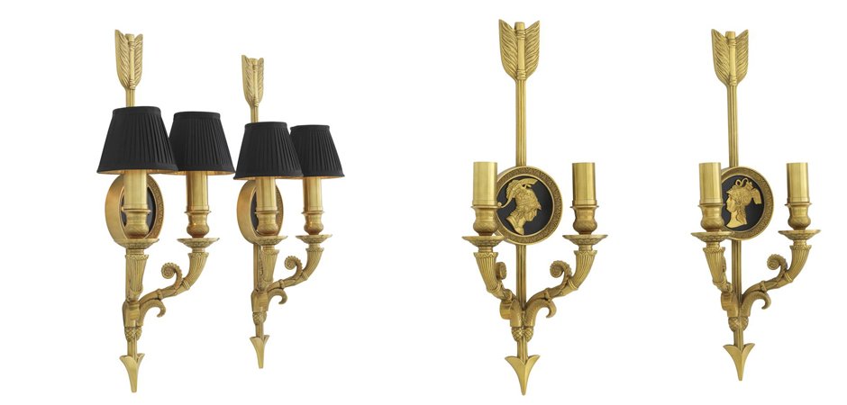Комплект из 2-х бра Eichholtz Wall Lamp Tiberius Комплект из 2-х бра Eichholtz Wall Lamp Tiberius - Loft-Concept в Твери