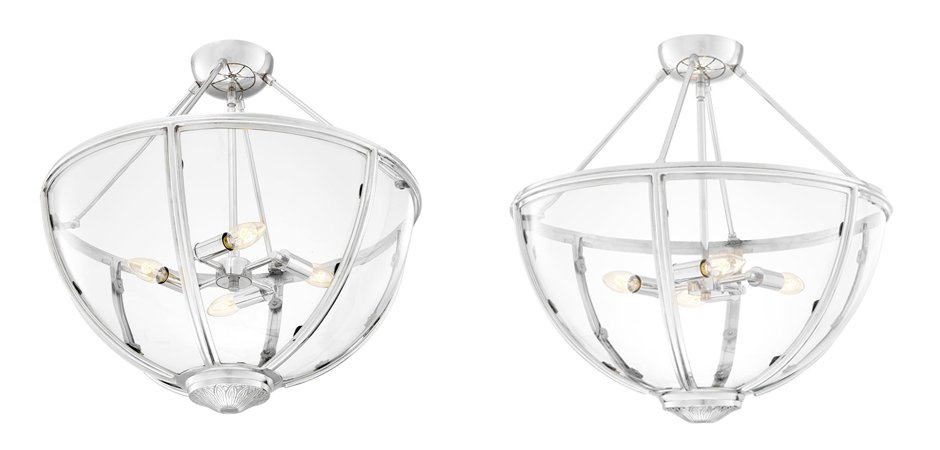 Потолочный светильник Eichholtz Ceiling Lamp Deveraux Nickel - Loft-Concept в Твери