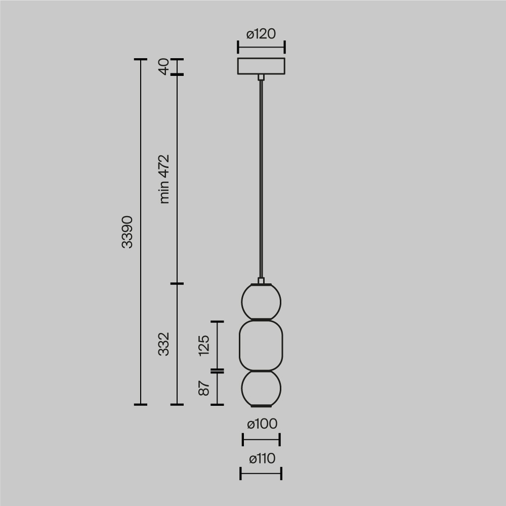 Подвесной светильник Trio outline Подвесной светильник Trio outline в Твери