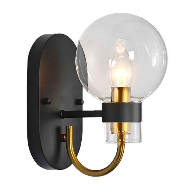 Бра Votrom Sconce black Черный Бронза Прозрачный (Transparent) Бра Votrom Sconce black Черный Бронза Прозрачный (Transparent) в Твери | Loft Concept