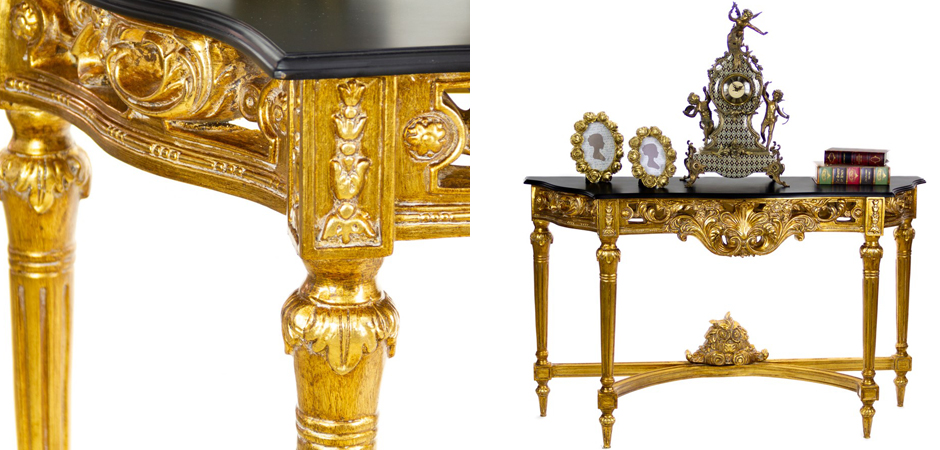 Консоль Console with Gold Monograms Консоль Console with Gold Monograms - Loft-Concept в Твери
