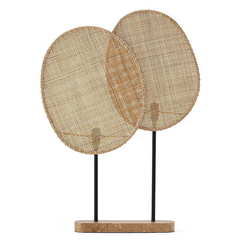 Настольная лампа Wicker Leaves Table lamp Черный Бежевый Настольная лампа Wicker Leaves Table lamp Черный Бежевый в Твери | Loft Concept