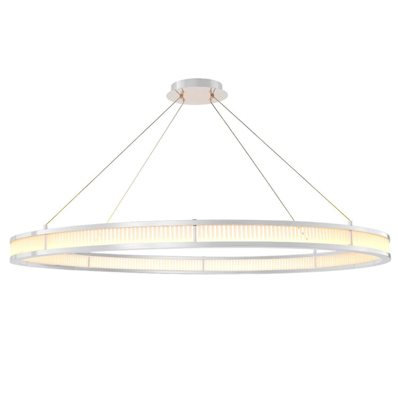 Люстра Eichholtz Chandelier Damien XL Nickel Никель Белое матовое стекло Люстра Eichholtz Chandelier Damien XL Nickel Никель Белое матовое стекло в Твери | Loft Concept