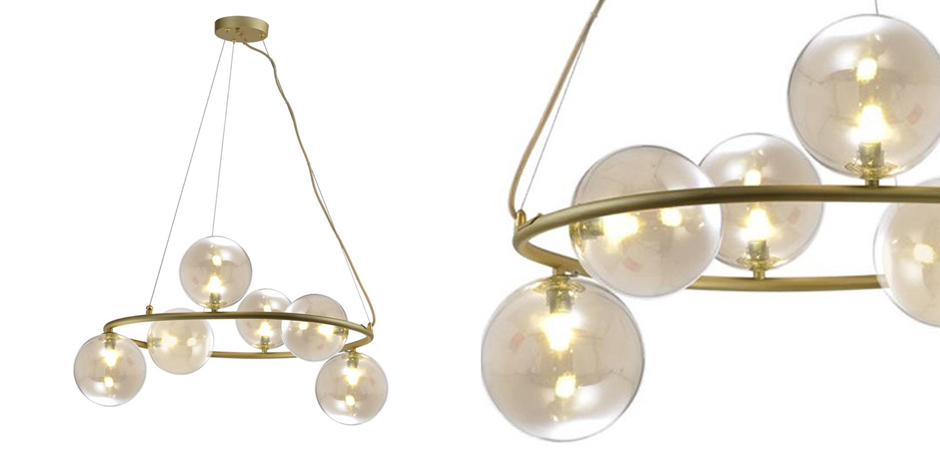 Люстра Bubble Glass Матовое золото Люстра Bubble Glass Матовое золото - Loft-Concept в Твери