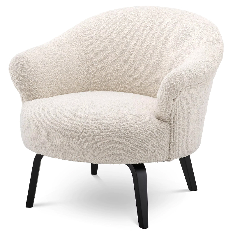 Кресло Eichholtz Chair Moretti Boucle Бежевый Черный Кремовый Черный Кресло Eichholtz Chair Moretti Boucle Бежевый Черный Кремовый Черный в Твери | Loft Concept