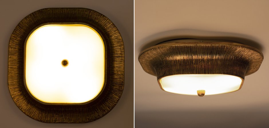 Потолочный светильник Utopia Round Sconce Gold Потолочный светильник Utopia Round Sconce Gold - Loft-Concept в Твери