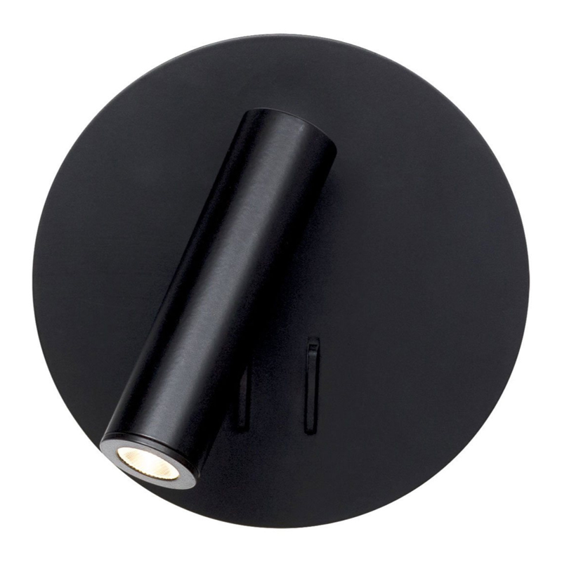 Настенный спот Black Circle Spot Wall Lamp Черный Настенный спот Black Circle Spot Wall Lamp Черный в Твери | Loft Concept