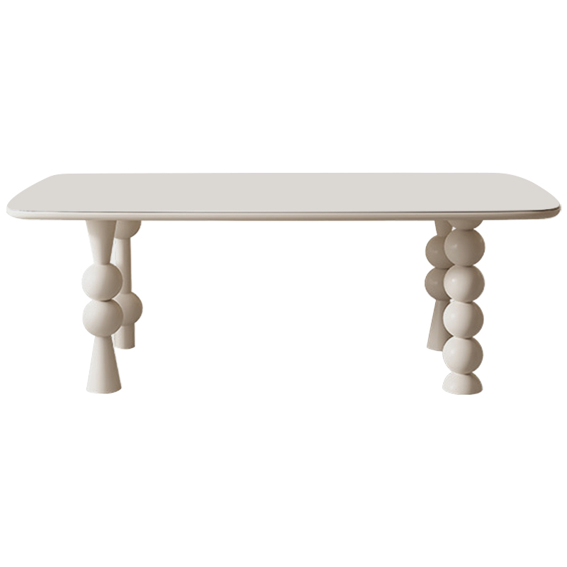 Обеденный стол Raphael Unique Shaped Dining Table Молочный Обеденный стол Raphael Unique Shaped Dining Table Молочный в Твери | Loft Concept