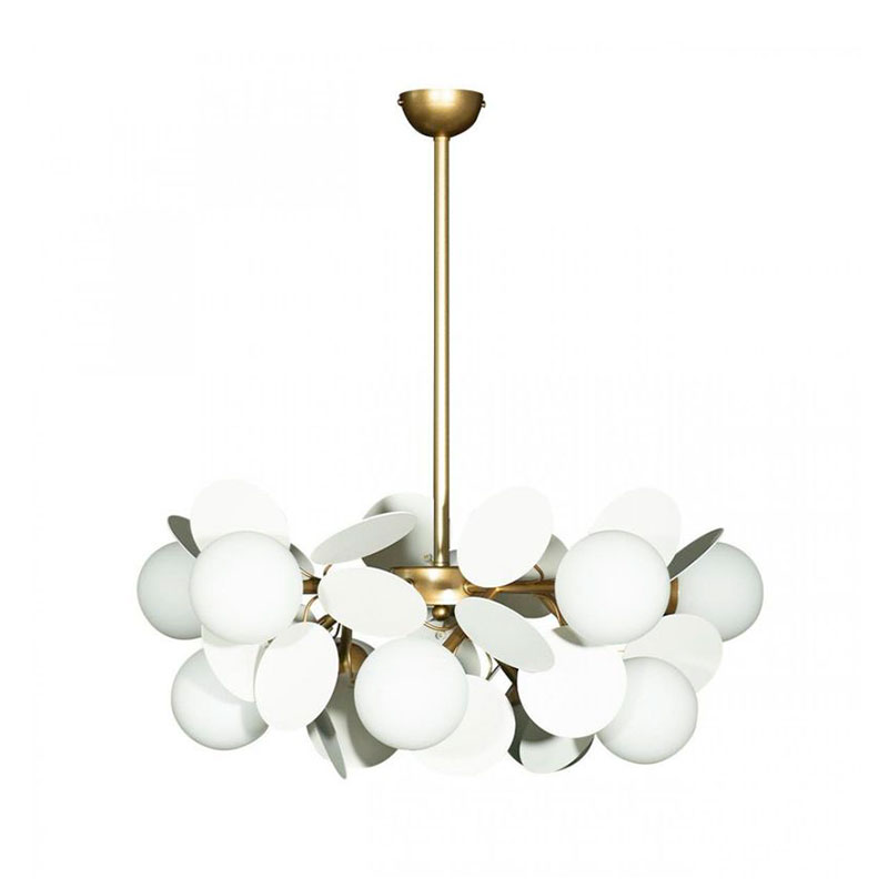Люстра MATISSE Chandelier White 10 ламп Белый Золотой в Твери | Loft Concept 