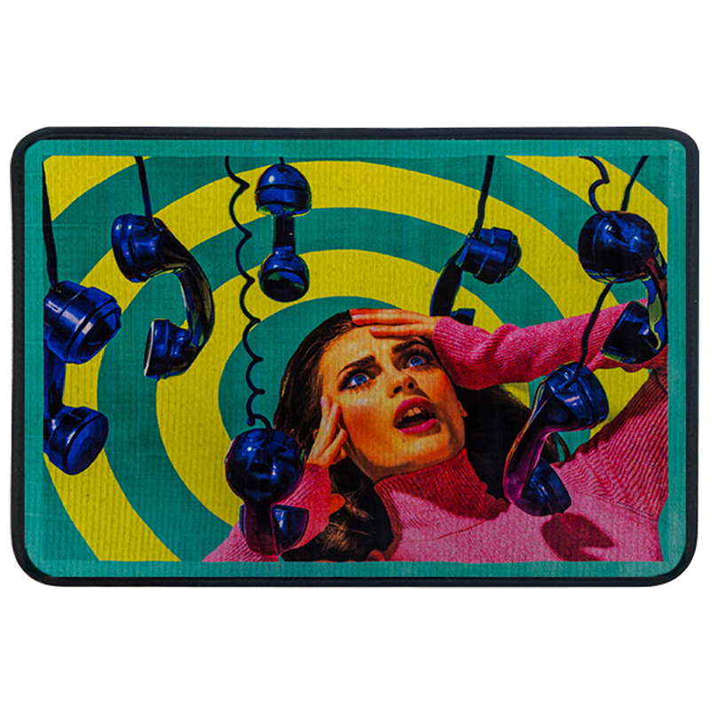 Ковер для прихожей и ванной Seletti Phone Rug Мульти Ковер для прихожей и ванной Seletti Phone Rug Мульти в Твери | Loft Concept