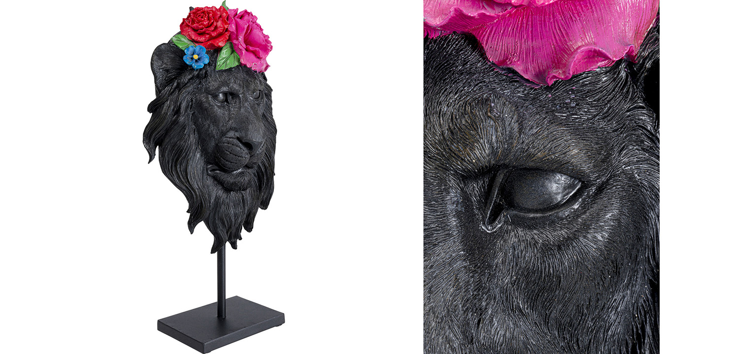 Статуэтка Lion and Flowers - фото