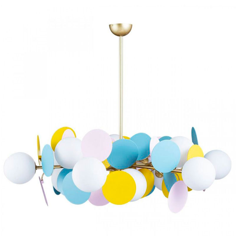 Люстра MATISSE Chandelier multicolor 12 ламп Мульти Золотой Люстра MATISSE Chandelier multicolor 12 ламп Мульти Золотой в Твери | Loft Concept