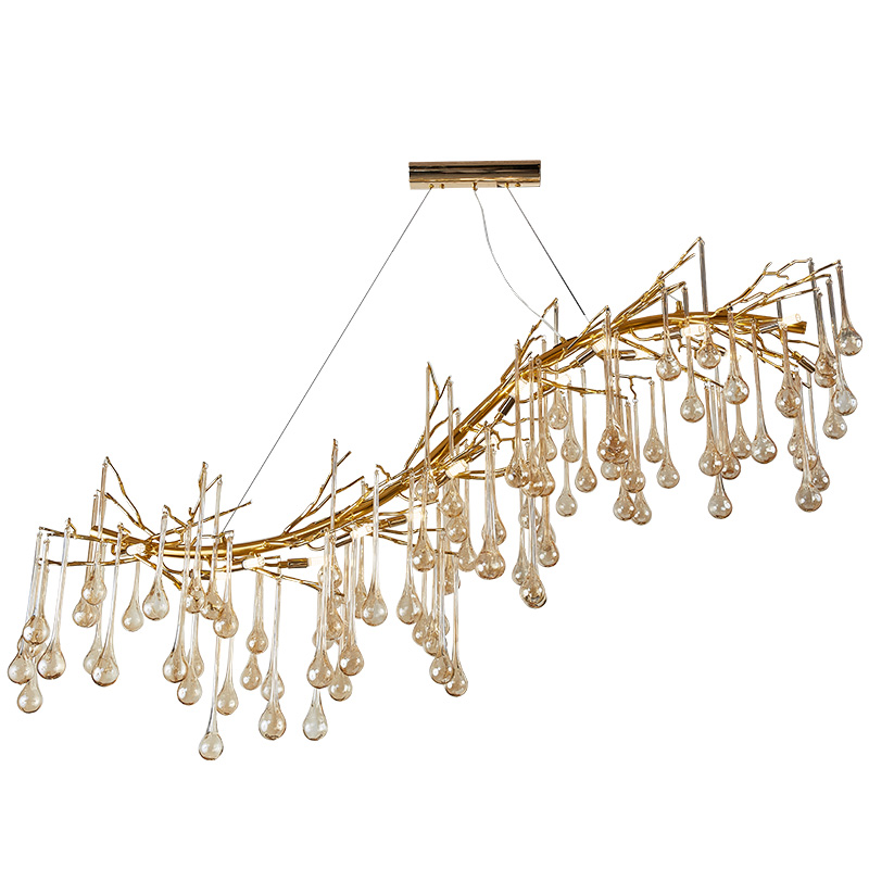 Люстра Droplet Branch Chandelier Глянцевое золото Янтарь (Amber) Люстра Droplet Branch Chandelier Глянцевое золото Янтарь (Amber) в Твери | Loft Concept