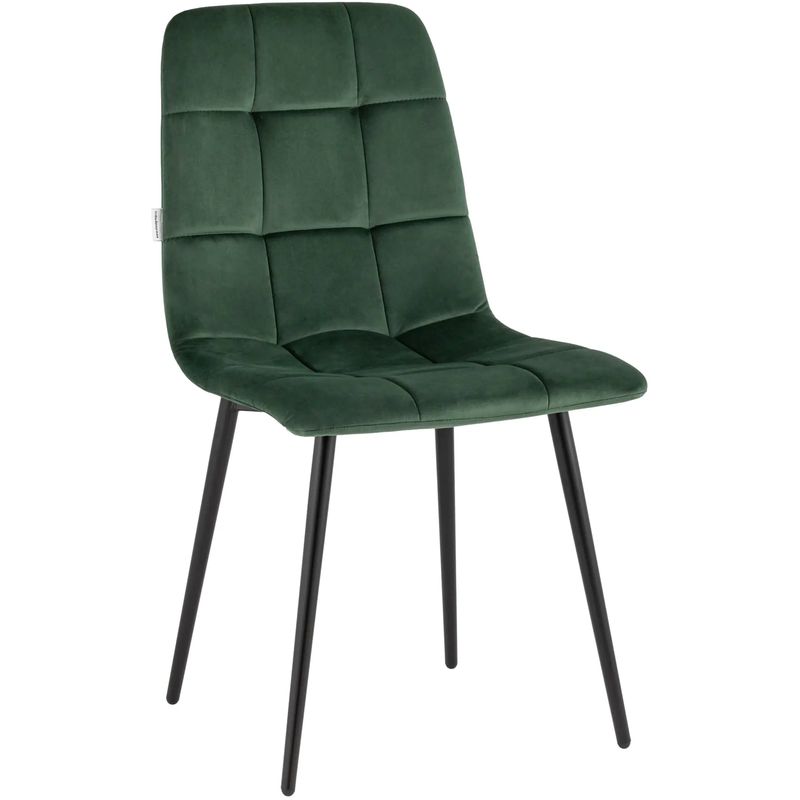 Стул NANCY Chair Зеленый Велюр Зеленый Черный Стул NANCY Chair Зеленый Велюр Зеленый Черный в Твери | Loft Concept