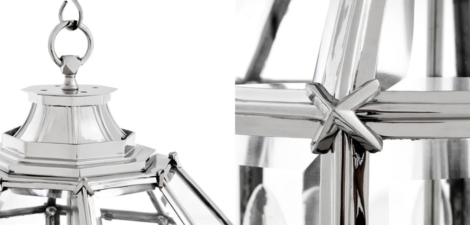 Люстра Lantern Owen Nickel M - Loft-Concept в Твери