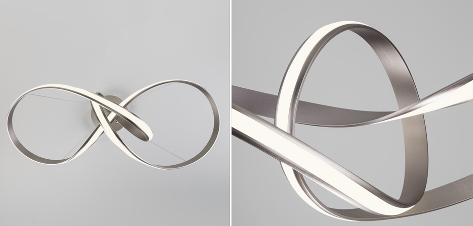 Люстра Mobius Strip Silver Chandelier Люстра Mobius Strip Silver Chandelier - Loft-Concept в Твери
