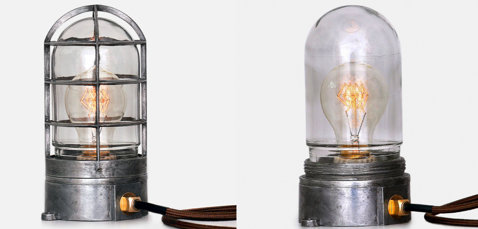 Настольная лампа Steampunk Cage Glass Edison Table lamp Настольная лампа Steampunk Cage Glass Edison Table lamp - Loft-Concept в Твери