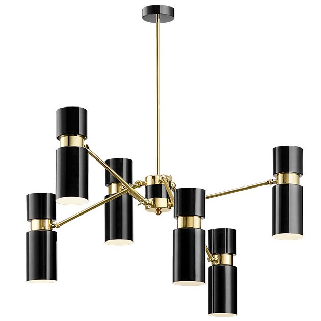 Люстра EDGAR chandelier Черный Латунь в Твери | Loft Concept 
