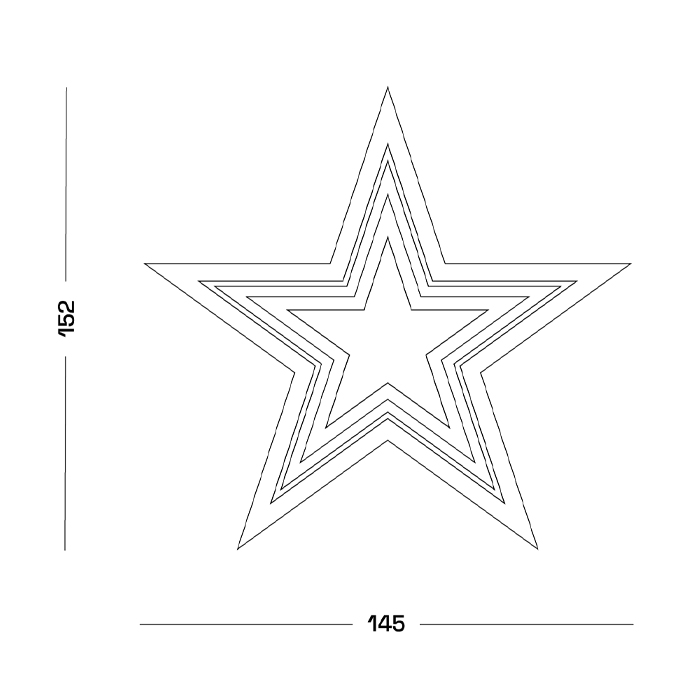 Дизайнерский ковер в виде звезды Poltronova Tappeto Stellina Navy Blue Grey Rug Дизайнерский ковер в виде звезды Poltronova Tappeto Stellina Navy Blue Grey Rug в Твери