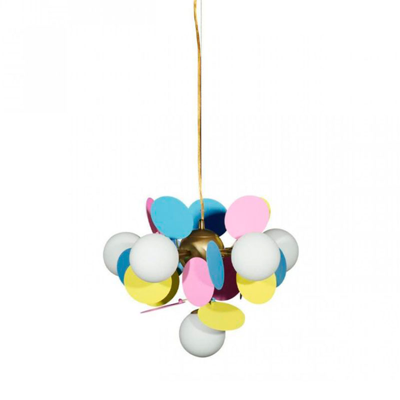 Люстра MATISSE Chandelier multicolor 6 ламп Мульти Золотой Люстра MATISSE Chandelier multicolor 6 ламп Мульти Золотой в Твери | Loft Concept