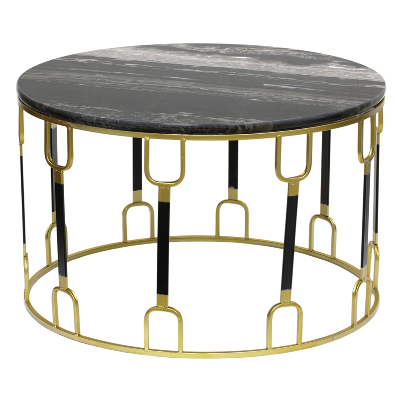 Приставной стол Dorius Side Table black marble Латунь Черный Черный Мрамор Nero Приставной стол Dorius Side Table black marble Латунь Черный Черный Мрамор Nero в Твери | Loft Concept