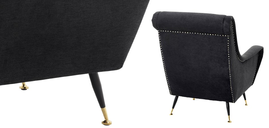 Кресло Eichholtz Chair Giardino Black Кресло Eichholtz Chair Giardino Black - Loft-Concept в Твери