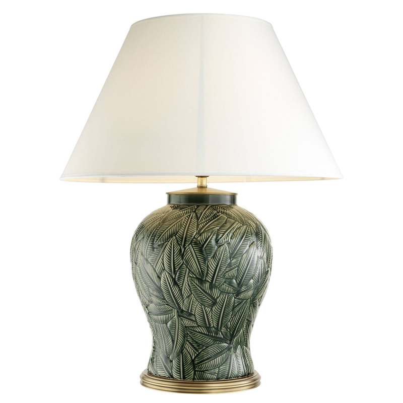Настольная лампа Eichholtz Table Lamp Cyprus Белый Зеленый Латунь Античная полированная Настольная лампа Eichholtz Table Lamp Cyprus Белый Зеленый Латунь Античная полированная в Твери | Loft Concept