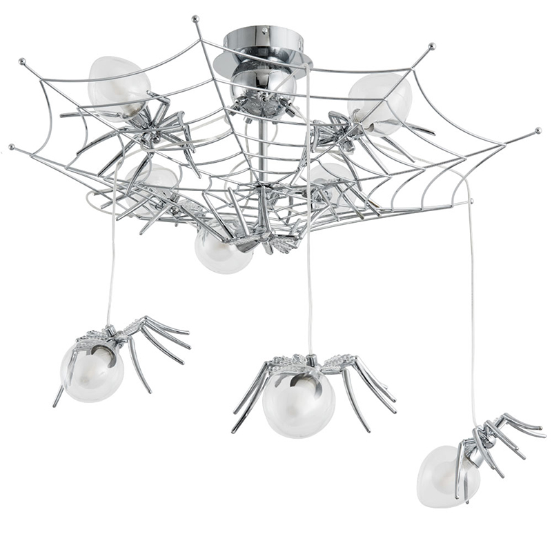 Потолочный светильник Паук Spiders lamp 8 Серебряный Потолочный светильник Паук Spiders lamp 8 Серебряный в Твери | Loft Concept