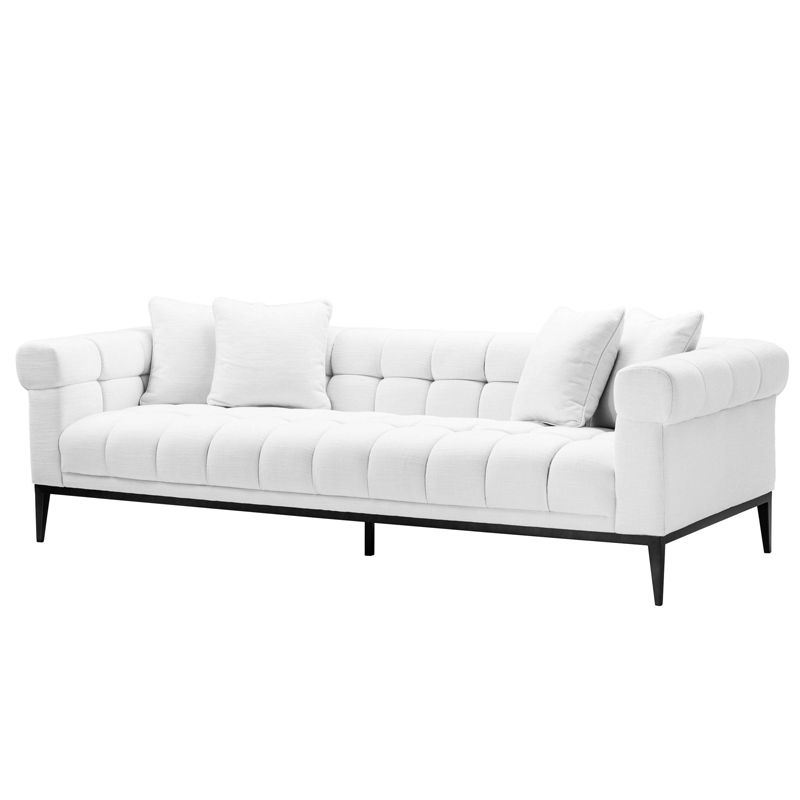 Диван Eichholtz Sofa Aurelio white Белый Черный в Твери | Loft Concept 