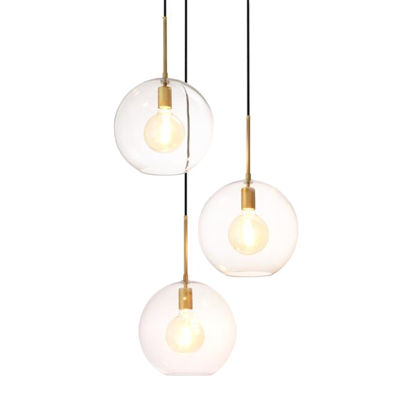 Люстра Chandelier Tango 3 light Латунь Античная полированная Темная бронза Прозрачное Стекло Люстра Chandelier Tango 3 light Латунь Античная полированная Темная бронза Прозрачное Стекло в Твери | Loft Concept