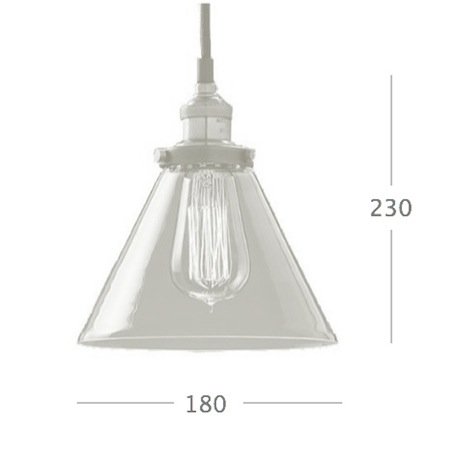 Подвесной светильник Loft Clear Glass Wide Cloche Подвесной светильник Loft Clear Glass Wide Cloche в Твери