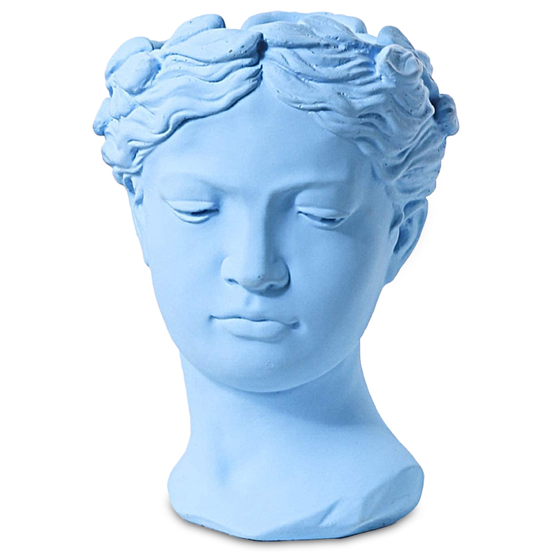 Ваза Female Bust Pastel Blue Голубой пастельный Ваза Female Bust Pastel Blue Голубой пастельный в Твери | Loft Concept