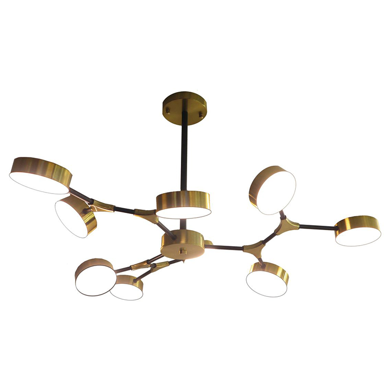 Люстра Maelys Chandelier 9 Золотой Белый в Твери | Loft Concept 