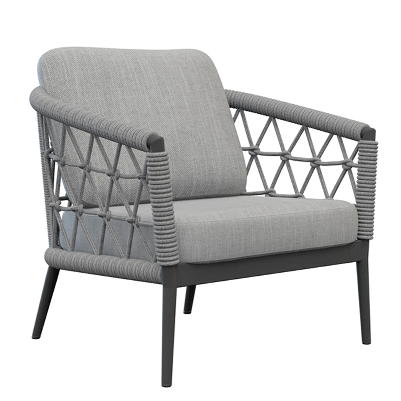 Кресло Niels Outdoor Chair Серый Черный Кресло Niels Outdoor Chair Серый Черный в Твери | Loft Concept