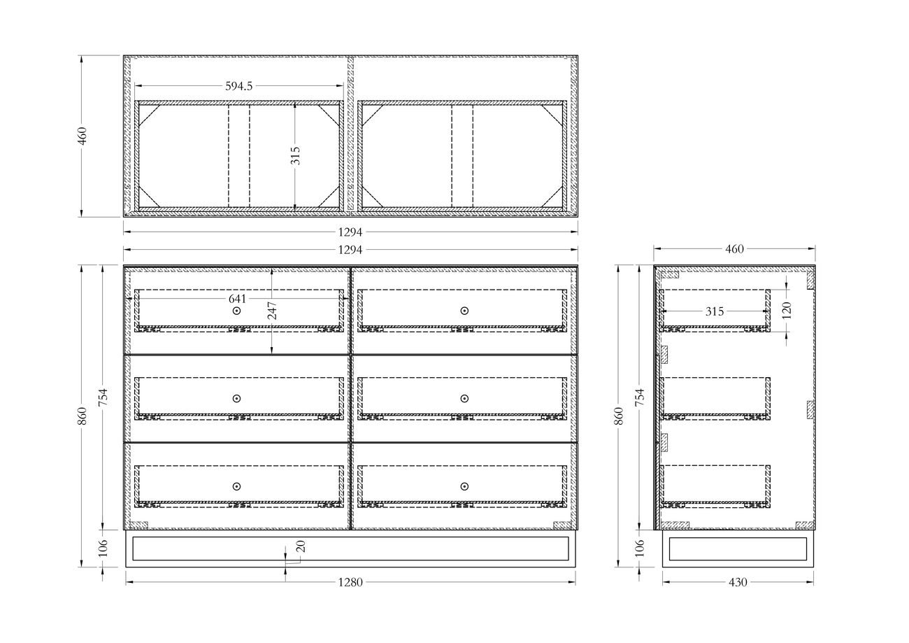 Комод дизайнерский Mirrored Комод дизайнерский Mirrored в Твери