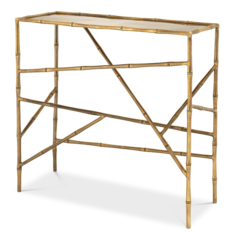 Консоль Eichholtz Console Table Wailea Винтажная латунь Консоль Eichholtz Console Table Wailea Винтажная латунь в Твери | Loft Concept
